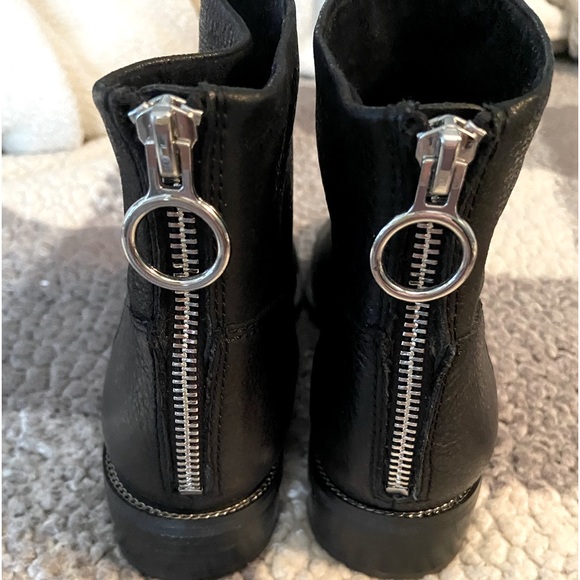 Franco Sarto Black Booties with Zipper up the back - Like New -worn only once - Picture 1 of 5
